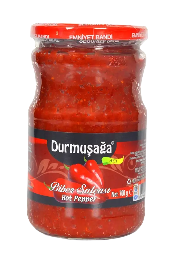 700 gr Acı Biber Salçası (Cam Kavanoz)